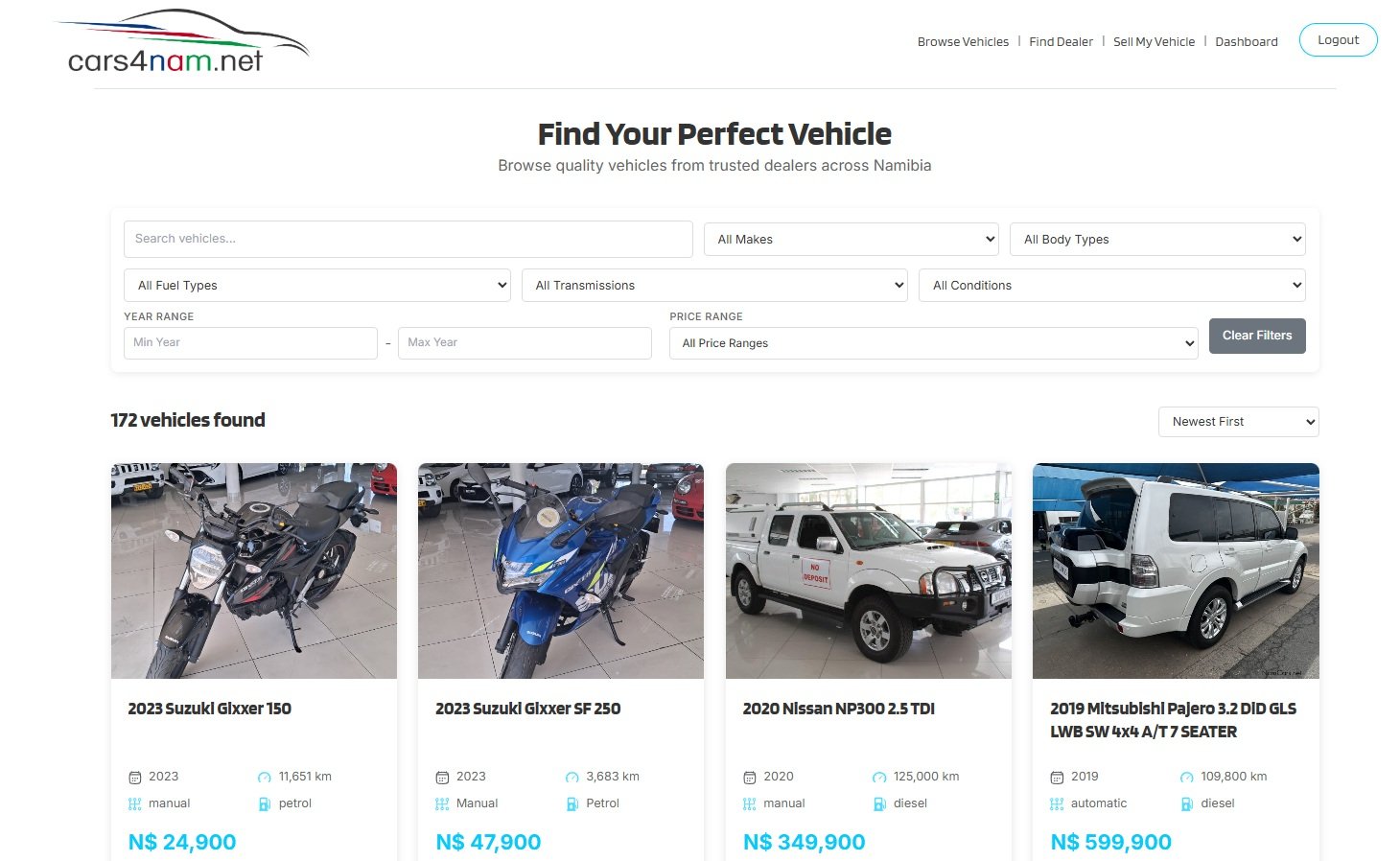 Welcome to Cars4Nam.net